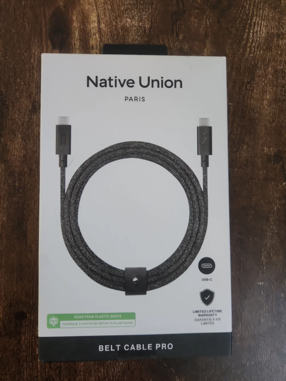 Native Union Belt Cable Pro USB-C Cable — Black